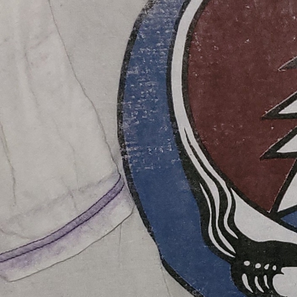 Grateful Dead "Steal Your Face" |BurnoutTee|UltraSoft Semi-Sheer|Graphic T-Shirt - Picture 7 of 8